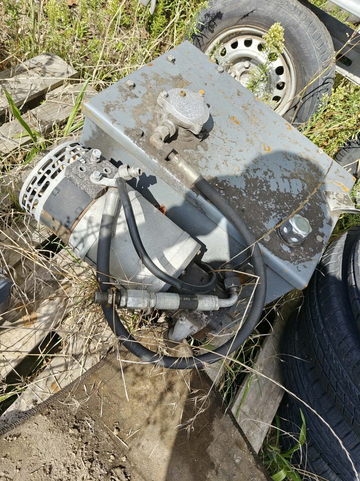 24v hydraulische groep, Ophalen