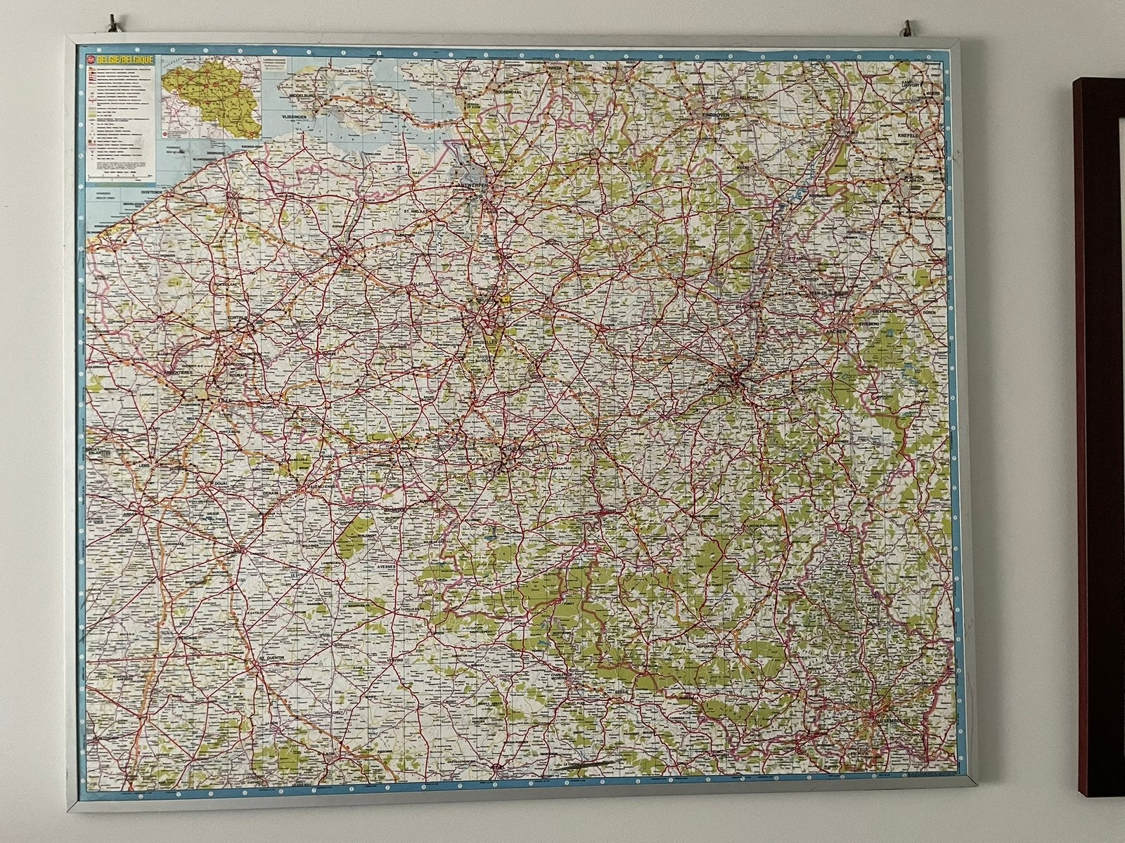 Carte de la Belgique, Enlèvement