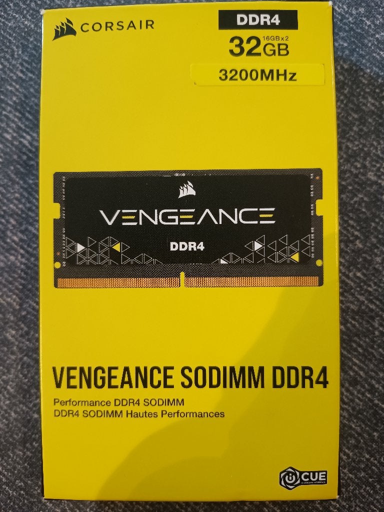 NIEUW Corsair Vengeance 32GB DDR4 3200MHz – 2x16GB SODIMM, DDR4, Ophalen of Verzenden, Zo goed als nieuw, 3200MHz