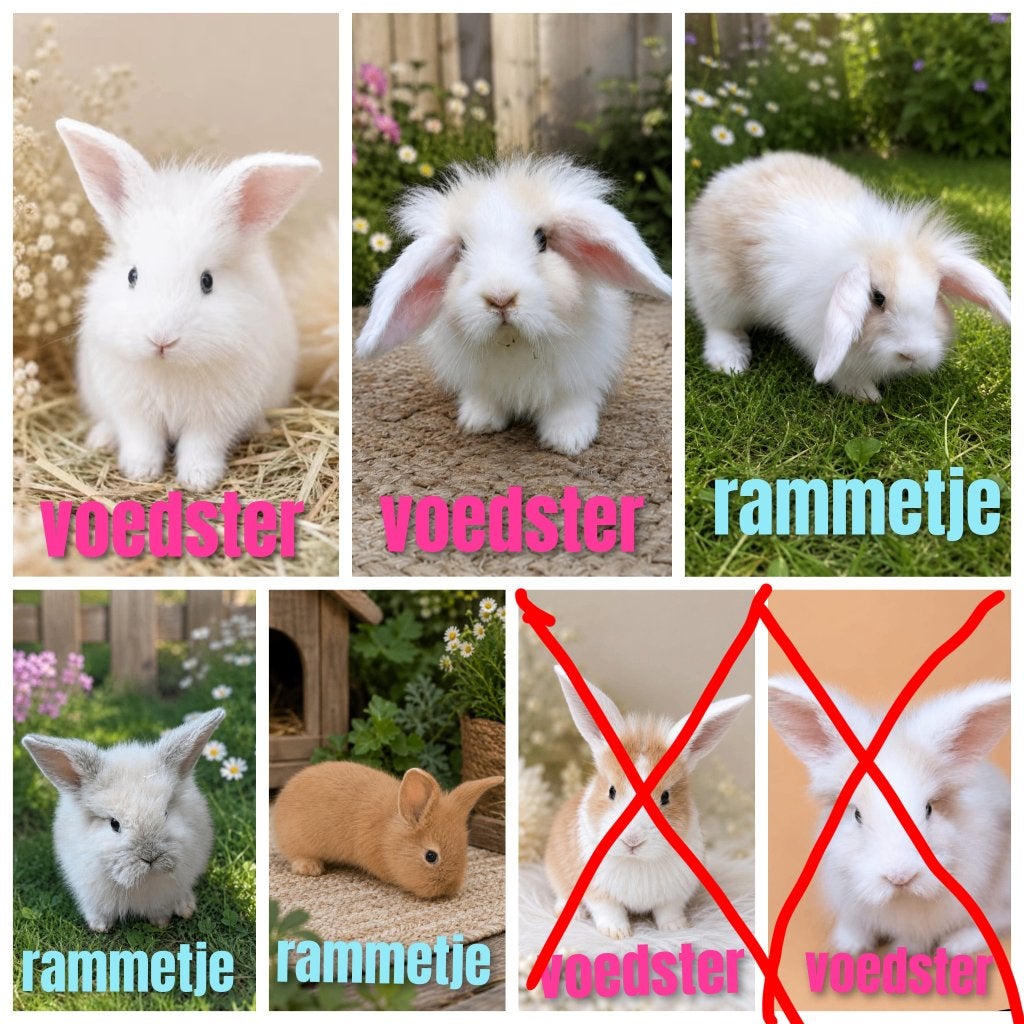 Teddy widder x leeuwenkop baby konijntjes, Dieren en Toebehoren, Konijnen, Meerdere dieren, Klein, Hangoor, 0 tot 2 jaar
