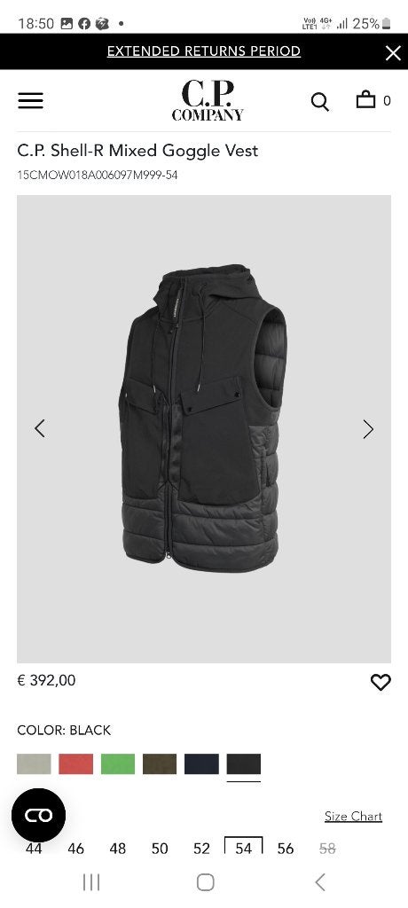 Veste cp company, Enlèvement, Neuf