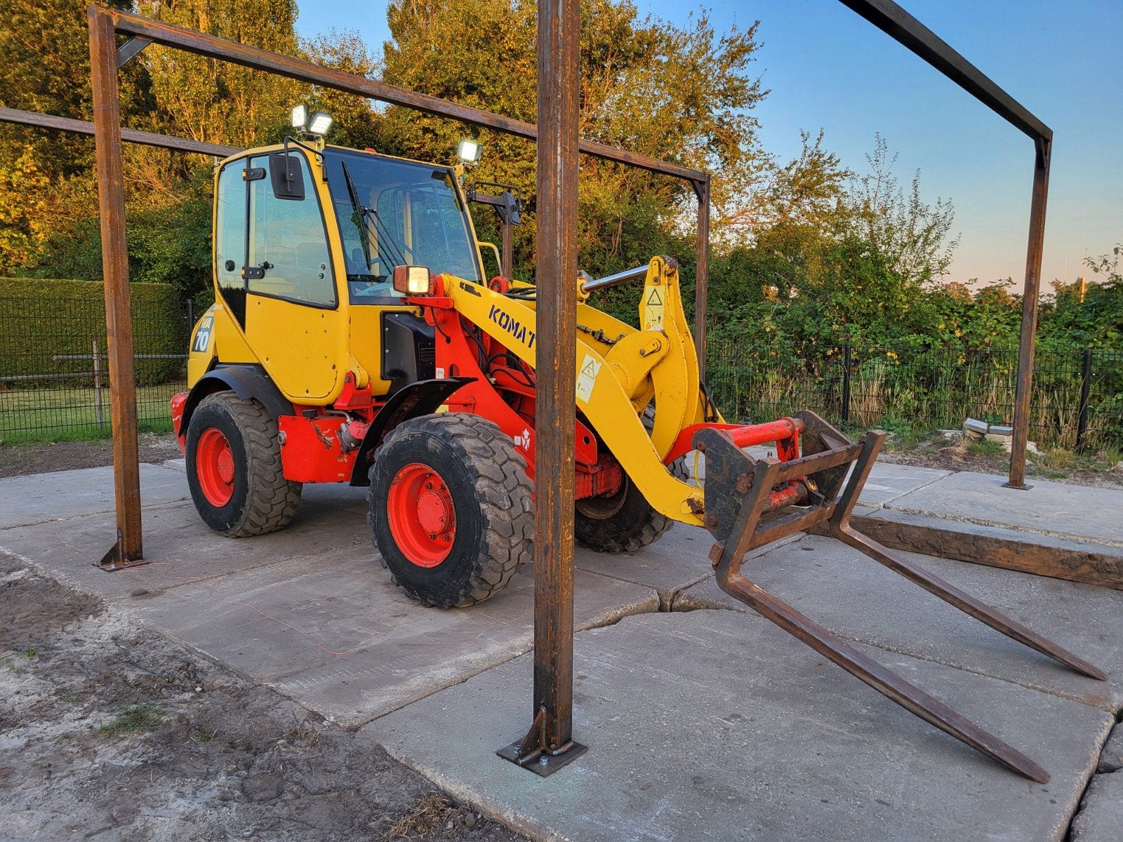 Pelle pour chargeuse sur pneus Komatsu Wa70, Enlèvement, Chargeuse sur pneus ou Chouleur