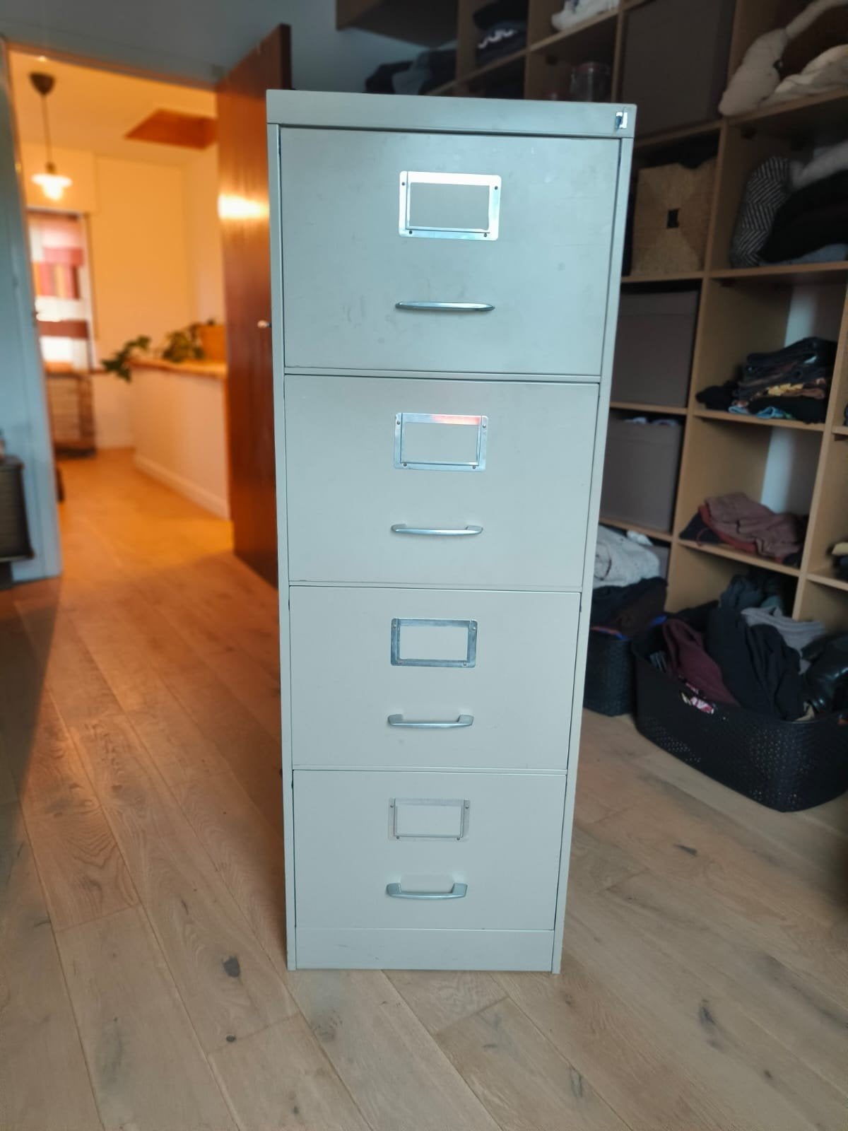 Metalen archiefkast, Huis en Inrichting, Ophalen, Gebruikt, Metaal, Meerdere deuren
