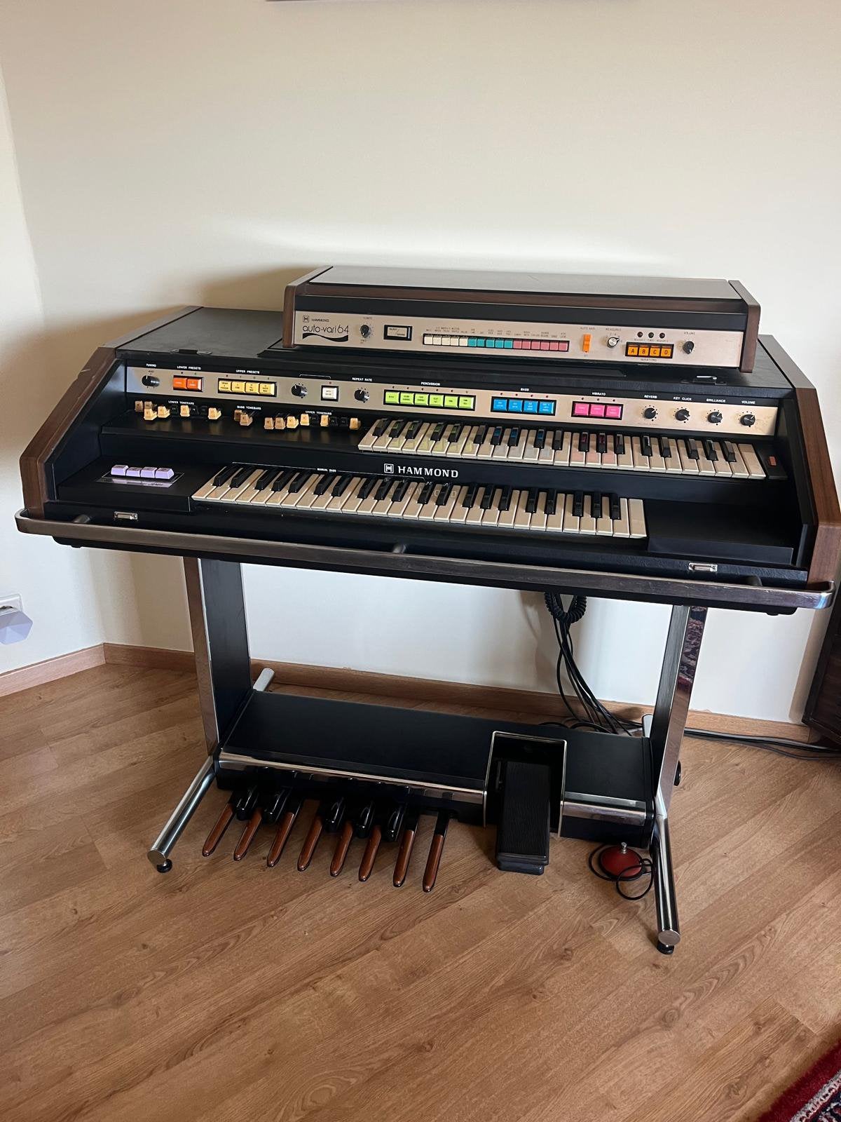 Hammond orgel met Leslie-box, Muziek en Instrumenten, Orgels, Ophalen, Zo goed als nieuw, 2 klavieren, Orgel