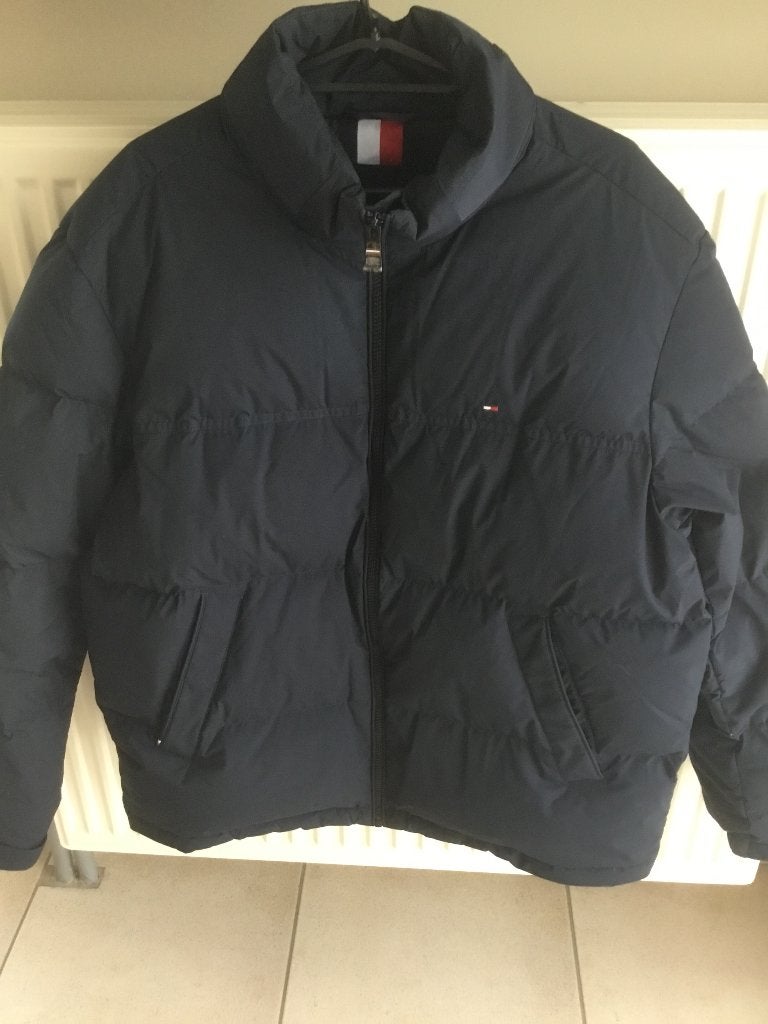 Winterjas Tommy hilfiger heren maat xl, Ophalen, Blauw, Maat 56/58 (XL), Zo goed als nieuw