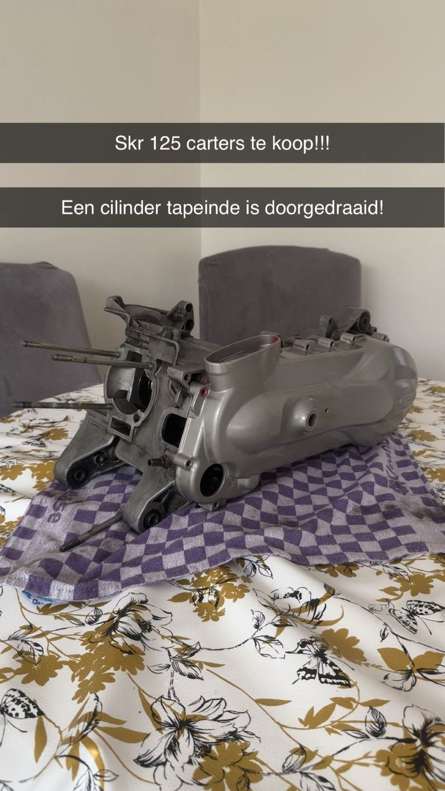Skr 125 carters en meerdere onderdelen, Fietsen en Brommers, Ophalen of Verzenden, Zo goed als nieuw, Cilinder