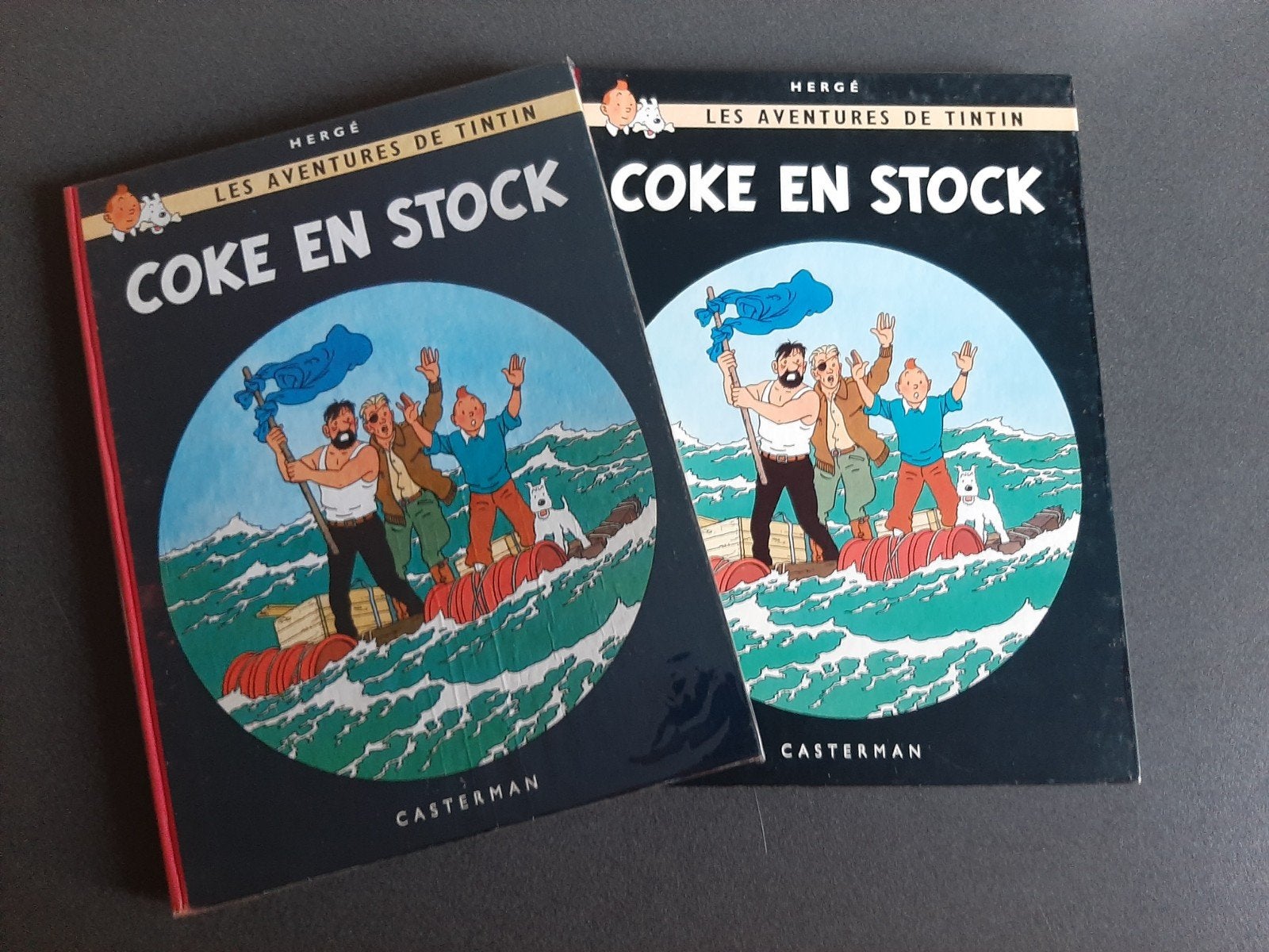Tintin : Coke en stock EO 1958 + Fac similé 2003, Enlèvement ou Envoi