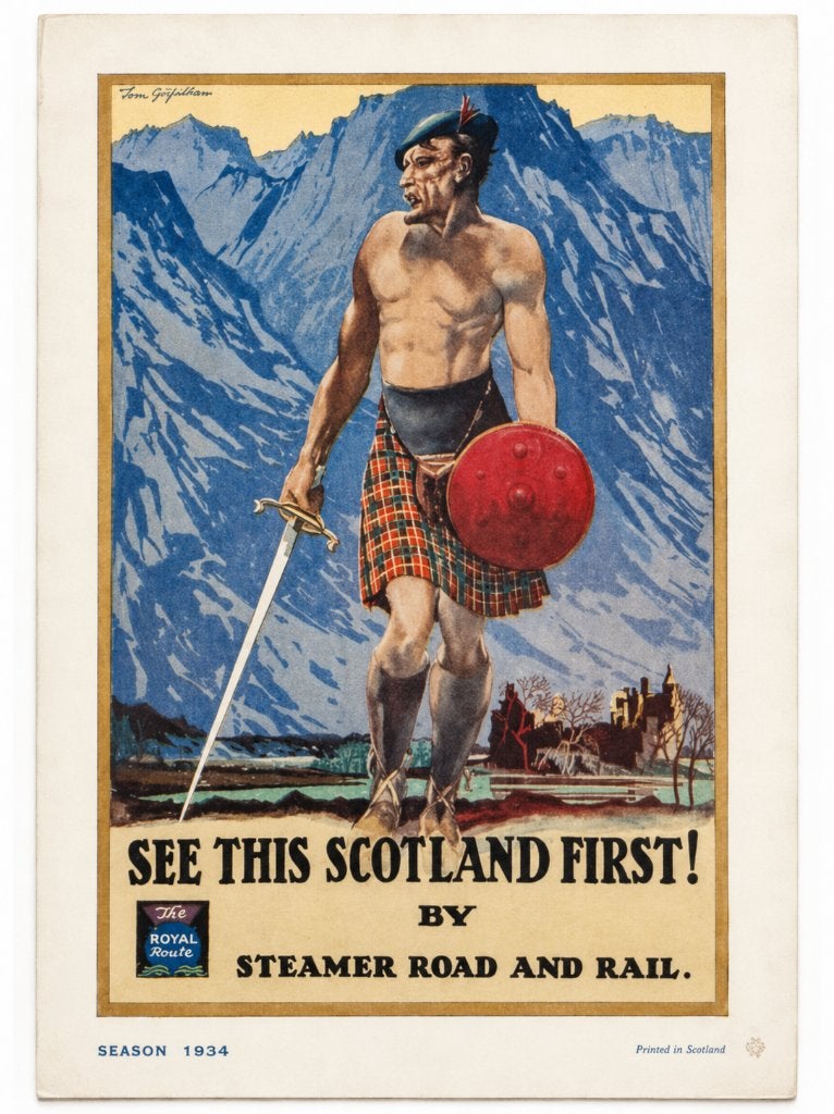 "See This Scotland First!" 🏴󠁧󠁢󠁳󠁣󠁴󠁿 1934 ~ MacBrayne, David MacBrayne, Autres marques, Enlèvement ou Envoi, Utilisé