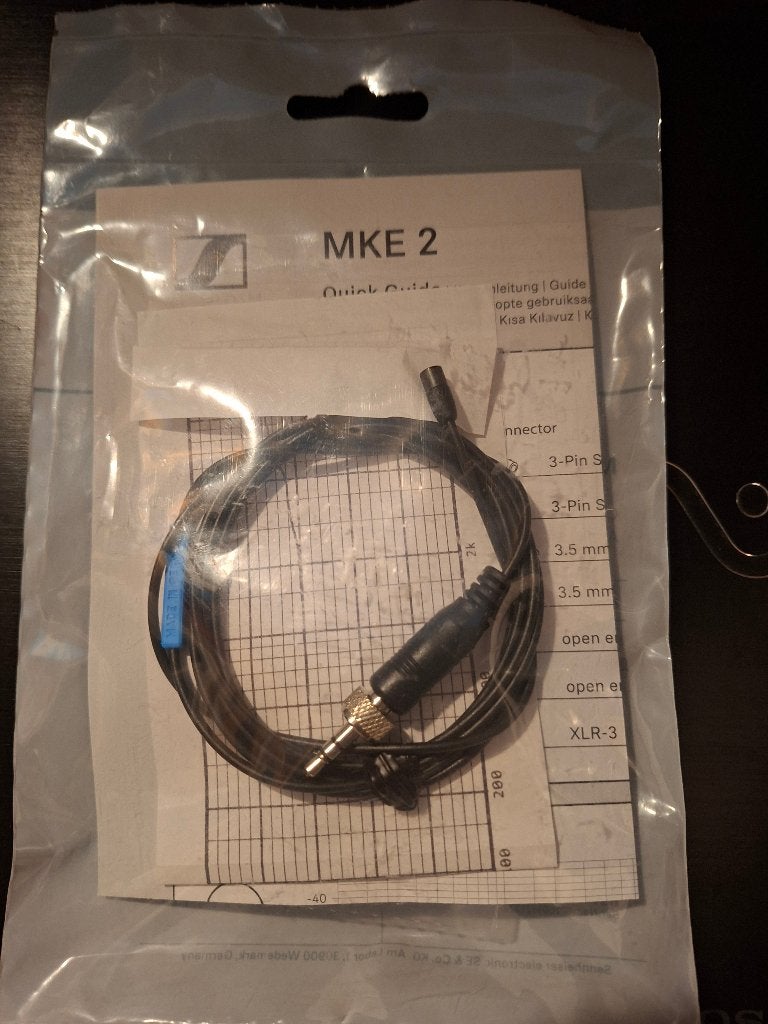 Sennheiser MKE2 ew, Muziek en Instrumenten, Microfoons, Ophalen of Verzenden, Zo goed als nieuw, Overige typen, Draadloos