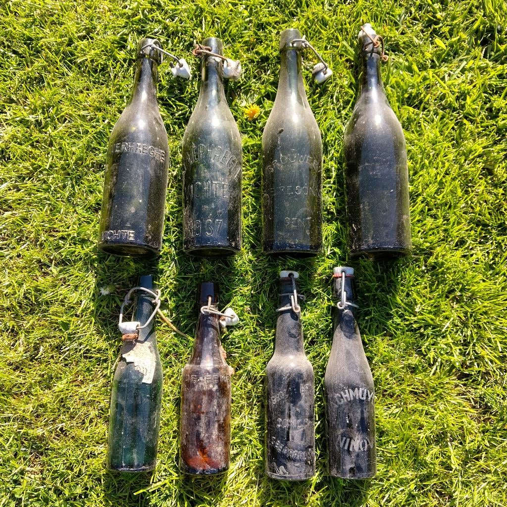 Oude bierflessen, Antiek en Kunst, Ophalen of Verzenden