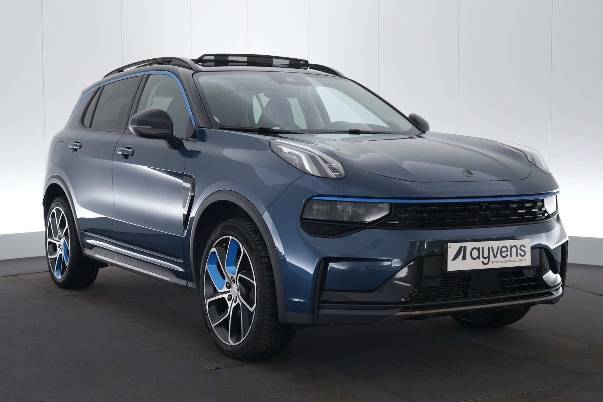 (2CTP065) LYNK & CO 01, Auto's, Stof, https://public.car-pass.be/vhr/9444fc13-c209-4170-9e9e-c5895d6d9ee1, Blauw, Plug-in hybride