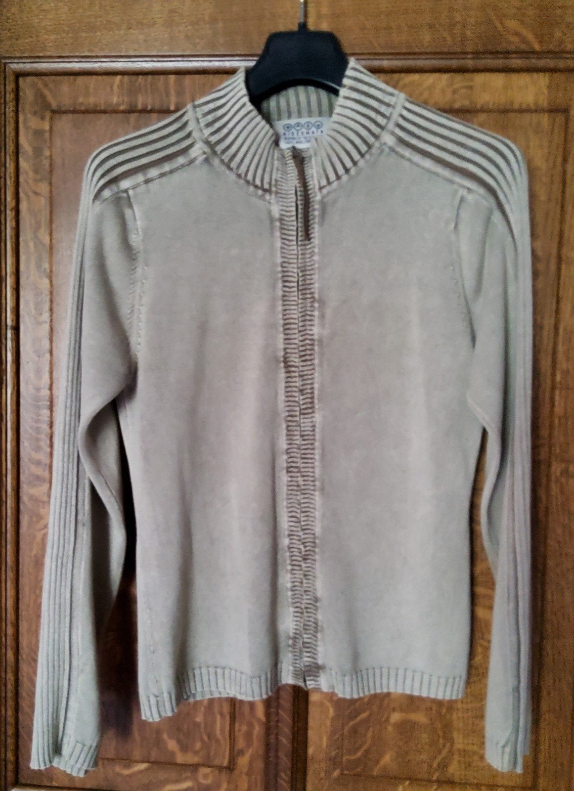 Gilet en maille fine avec fermeture éclair pour femme, Enlèvement, Taille 42/44 (L)