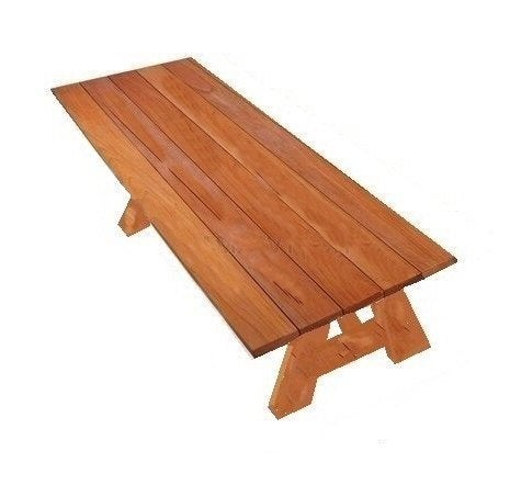 Tuintafels van duurzaam hardhout padoek / padouk op maat., Tuin en Terras, Ophalen, Nieuw, Rechthoekig, Hout