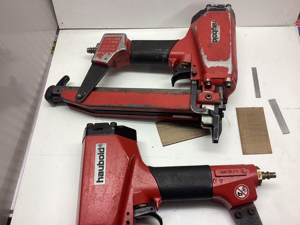 Haubold nagelmachine, nageltoestel,tacker made in Germany, Doe-het-zelf en Bouw, Ophalen of Verzenden, Gebruikt