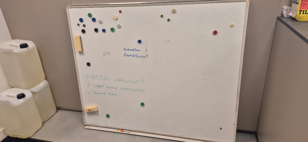 Groot magnetisch whiteboard ca. 240 x 120 cm, Articles professionnels, Enlèvement, Utilisé, Système de parois