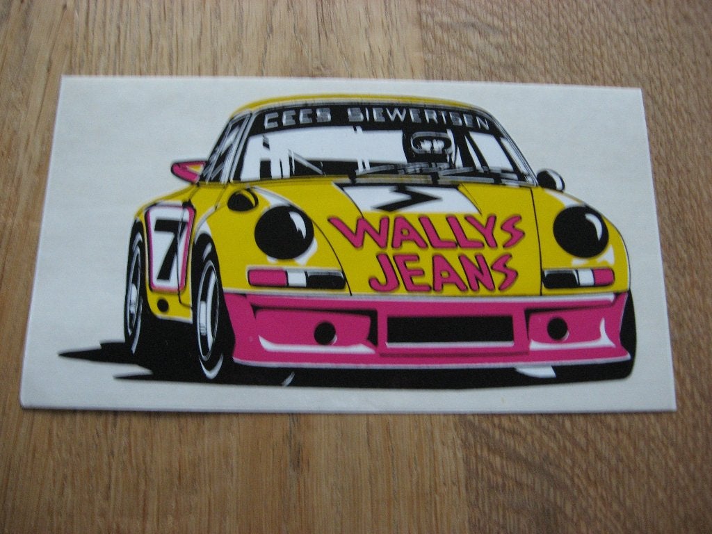 Autocollant Porsche Cees Siewertsen 17,5 x 10 cm, Enlèvement ou Envoi, Neuf, Sport