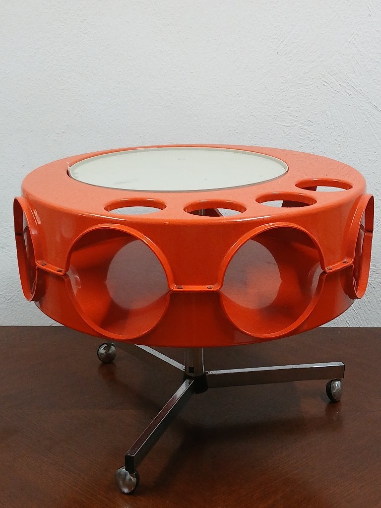 Vintage Space Age 'Rotobar' trolley – Curver (1971), Enlèvement ou Envoi, Maison et Meubles