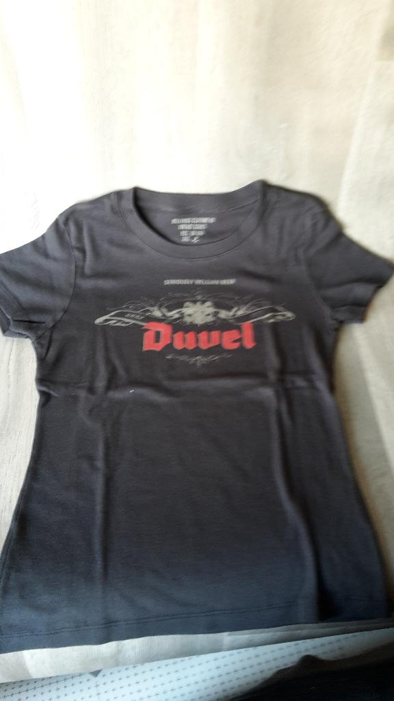 Duvel t-shirt grijs maat 1en2(lende 30-35cm,lengte 56-58 cm), Andere, Nieuw, Ophalen of Verzenden, Grijs