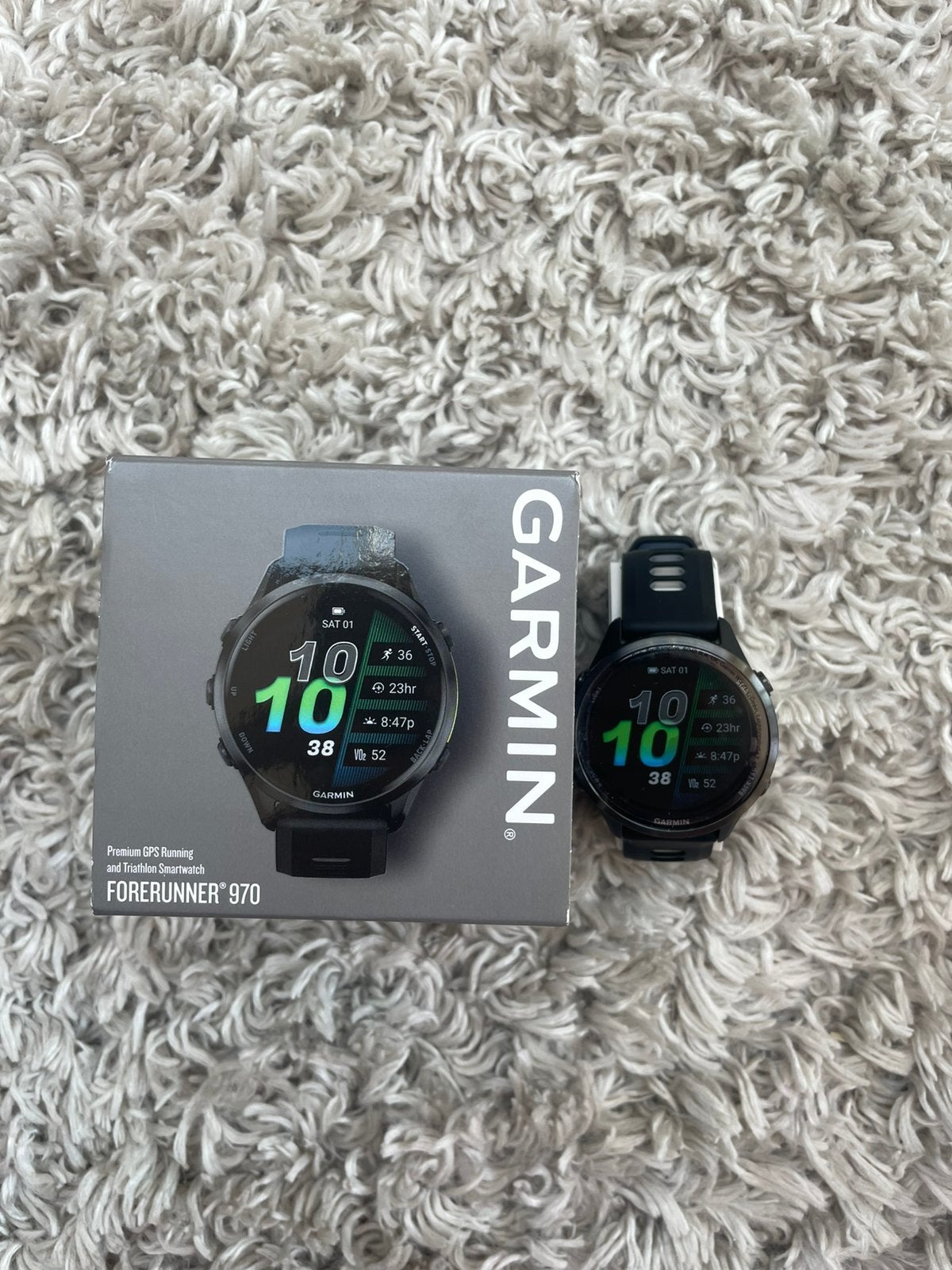 Montre running - Garmin Forerunner 970 - Boite d’origine, Neuf, Étanche, Enlèvement ou Envoi, État