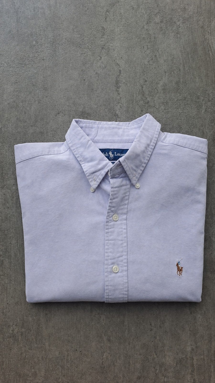 hemd ralph lauren korte mouwen, Kleding | Heren, Ophalen of Verzenden, Zo goed als nieuw, Paars, Ralph Lauren