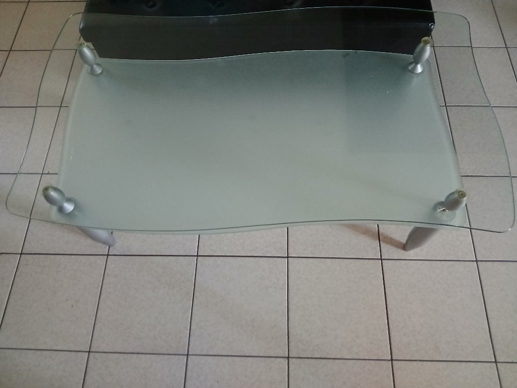 Glazen salontafel gratis, Huis en Inrichting, Ophalen, Gebruikt, Glas