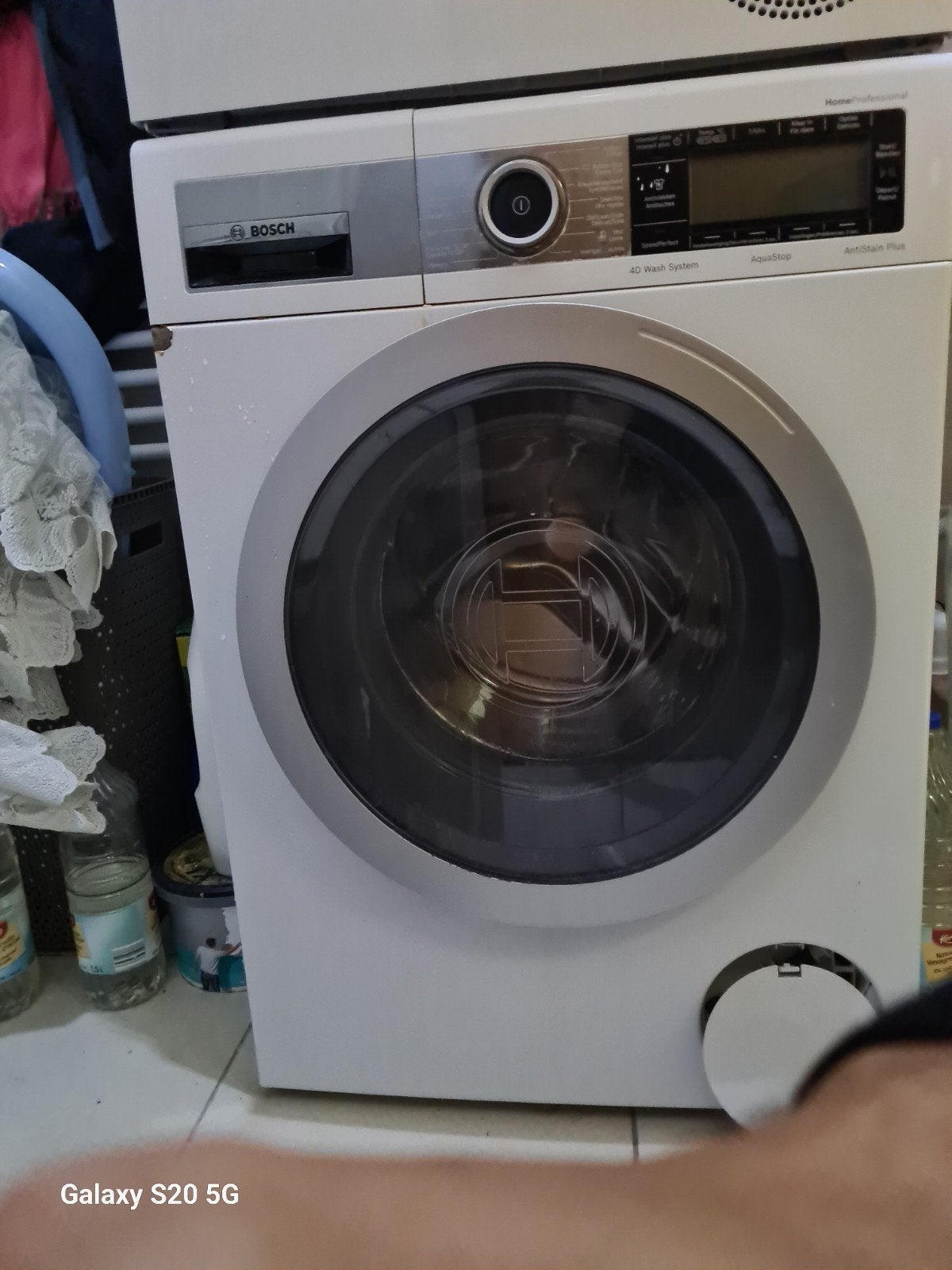 wasmachine, Ophalen