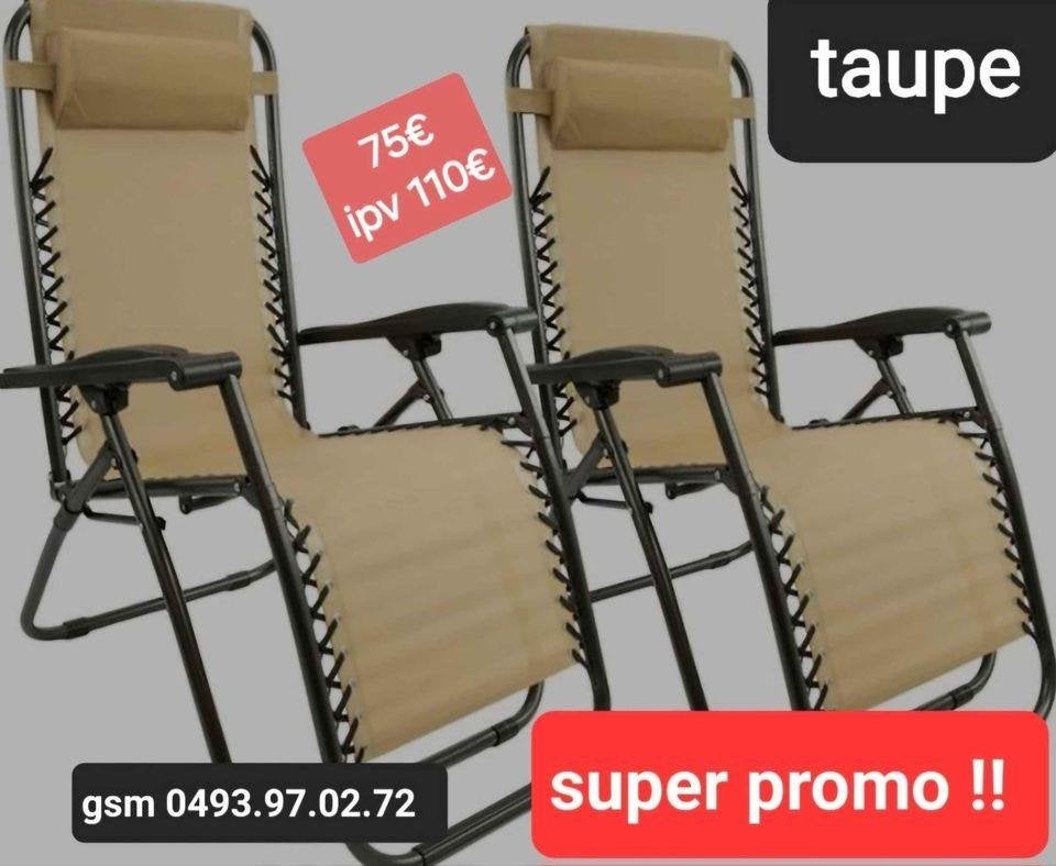 ligstoelen nieuw in de doos 2 stuks voor 75€, Jardin & Terrasse, Enlèvement, Pliant