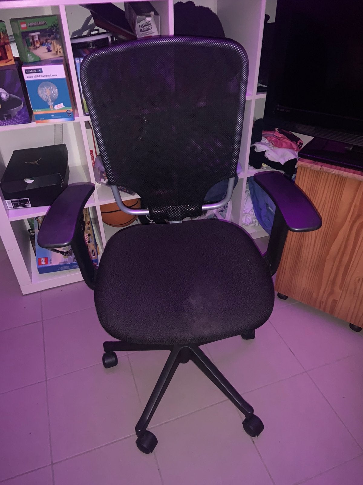 Bureaustoel IKEA FLINTAN met armleuning, Maison & Meubles, Comme neuf, Enlèvement, Chaise de bureau, Ergonomique