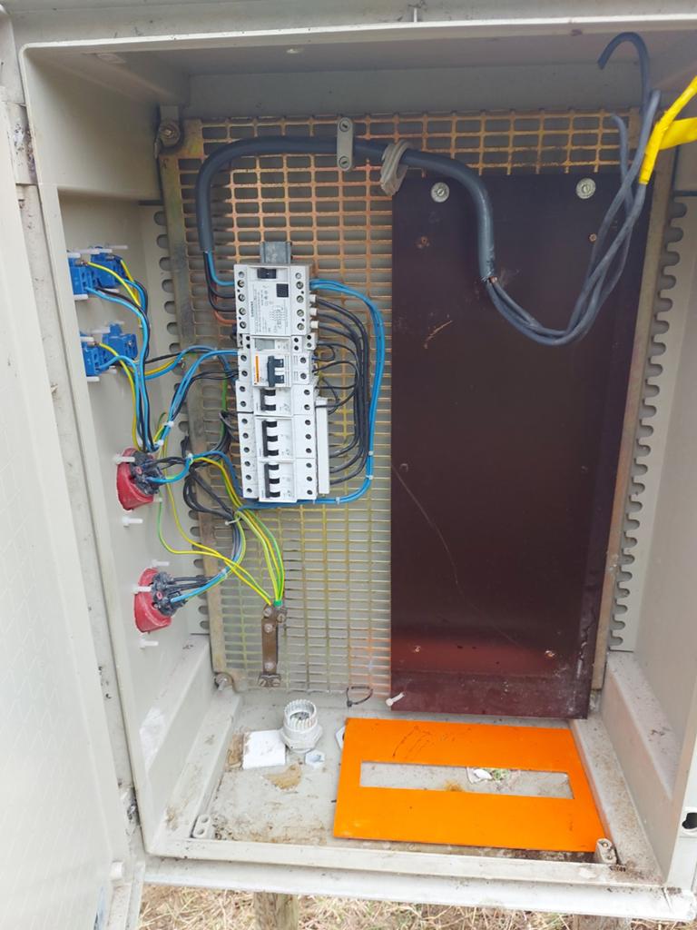 Werfkast/meterkast 230v/400v, Enlèvement