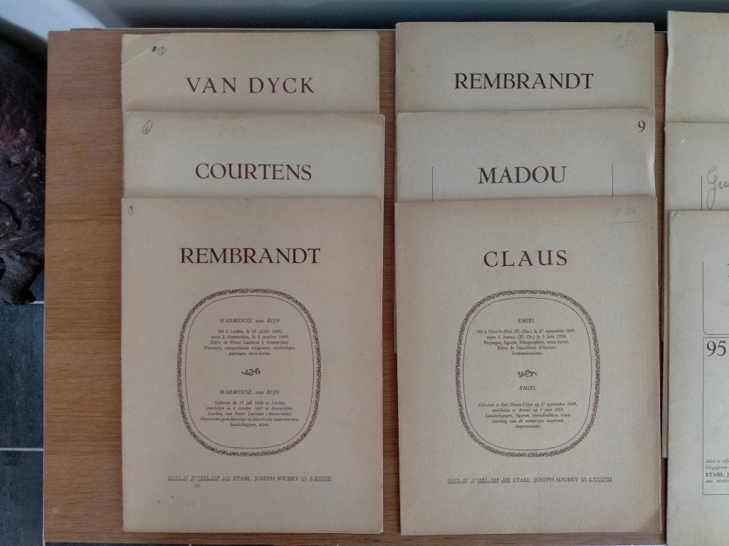Soubry prenten schilderijen, 1960 tot 1980, Gebruikt, Ophalen of Verzenden, Prent