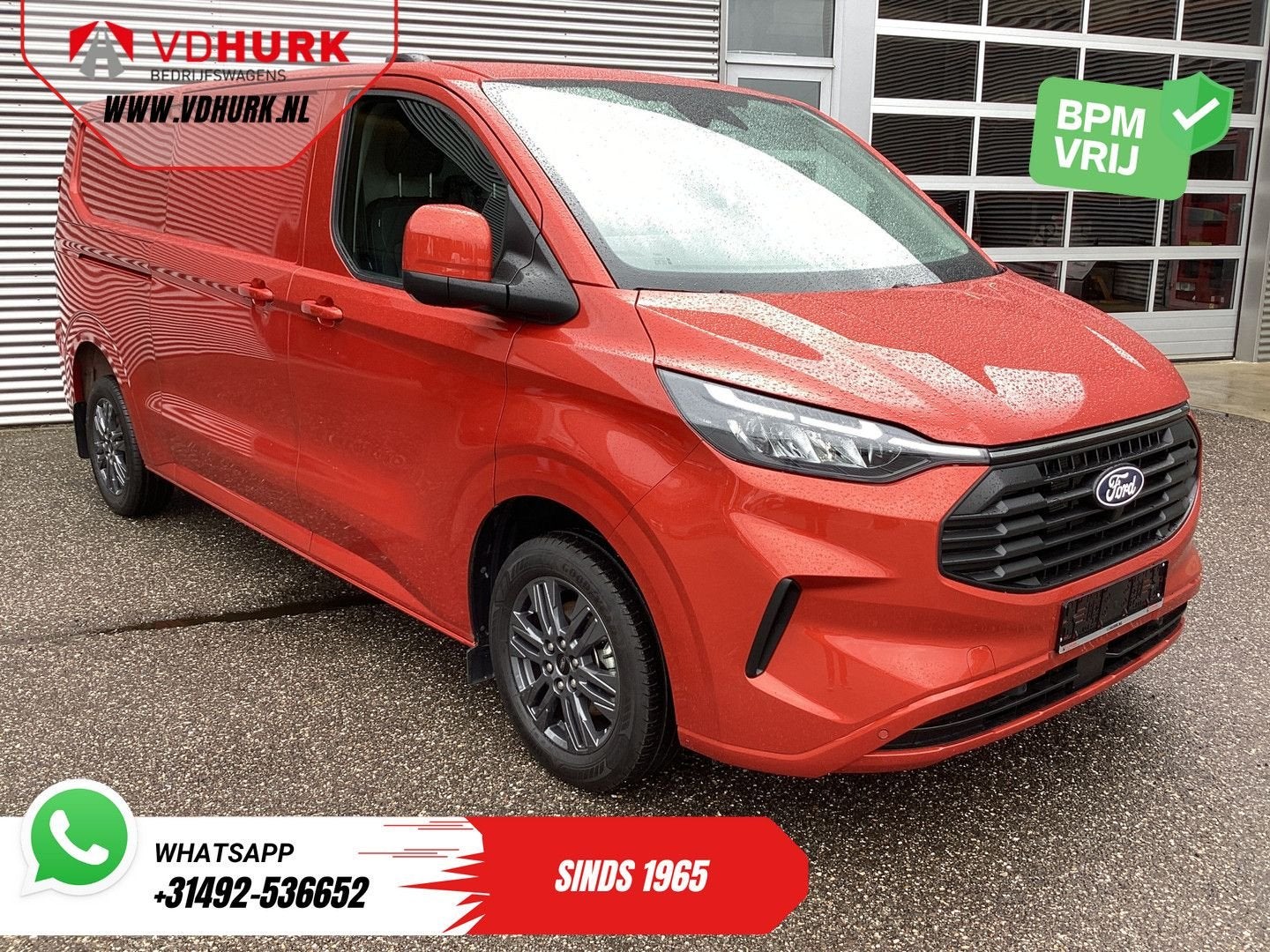 Ford Transit Custom 2.0 TDCI 150 pk L2 Limited Adapt.Cruise/, Autos, Rouge, Achat, Entreprise, Boîte manuelle