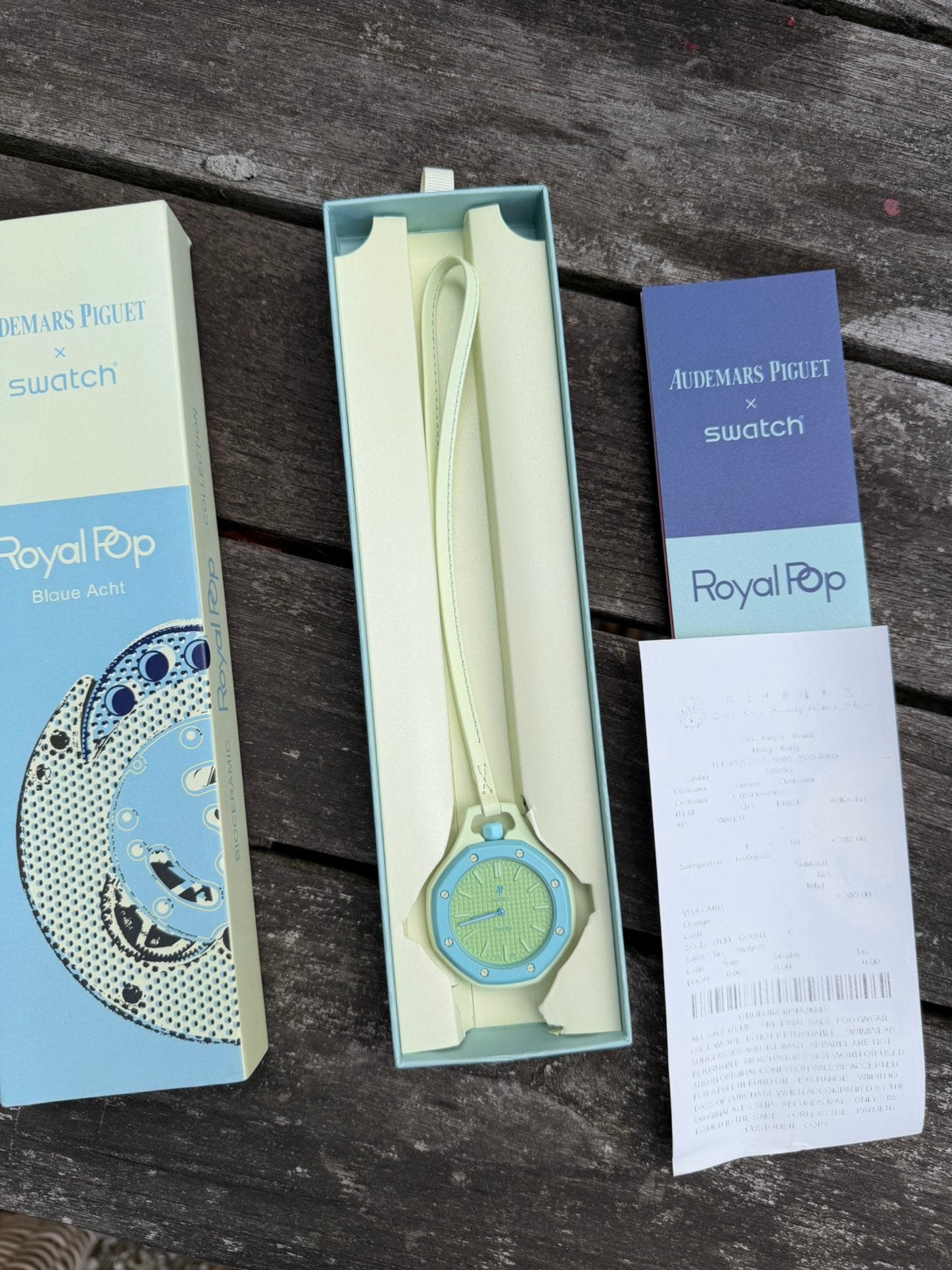 Ap x Swatch, Handtassen en Accessoires, Horloges | Heren, Ophalen, Nieuw, Kunststof, Zakhorloge