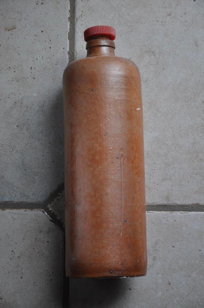 Grote Zware Stoop / Stenen fles MET stop - jenever - likeur, Ophalen of Verzenden