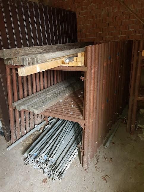 stelling, Doe-het-zelf en Bouw, Steigers, Ophalen, Gebruikt, Gevelsteiger, 5 meter of hoger