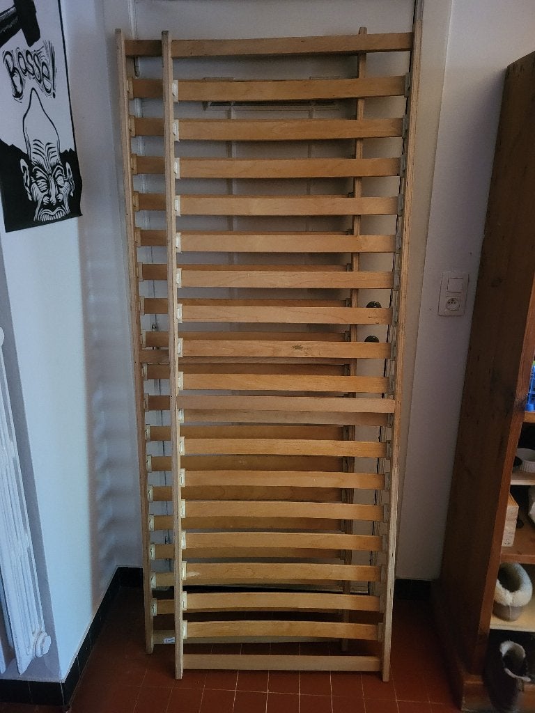 Lattenbodem / Sommier Ikea 140 x 198 (2 x 70 x 198), Ophalen, Gebruikt, 70 cm of minder, Bedbodem