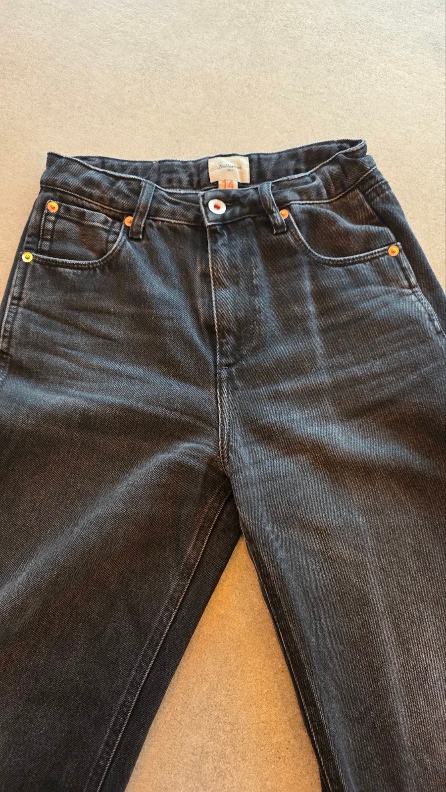 Zwarte jeans bellerose 14 jaar, Kinderen en Baby's, Broek, Meisje, Ophalen of Verzenden, Zo goed als nieuw