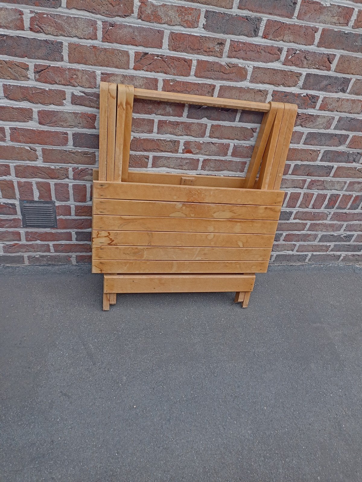 Teakhouten plooitafel, Tuin en Terras, Ophalen