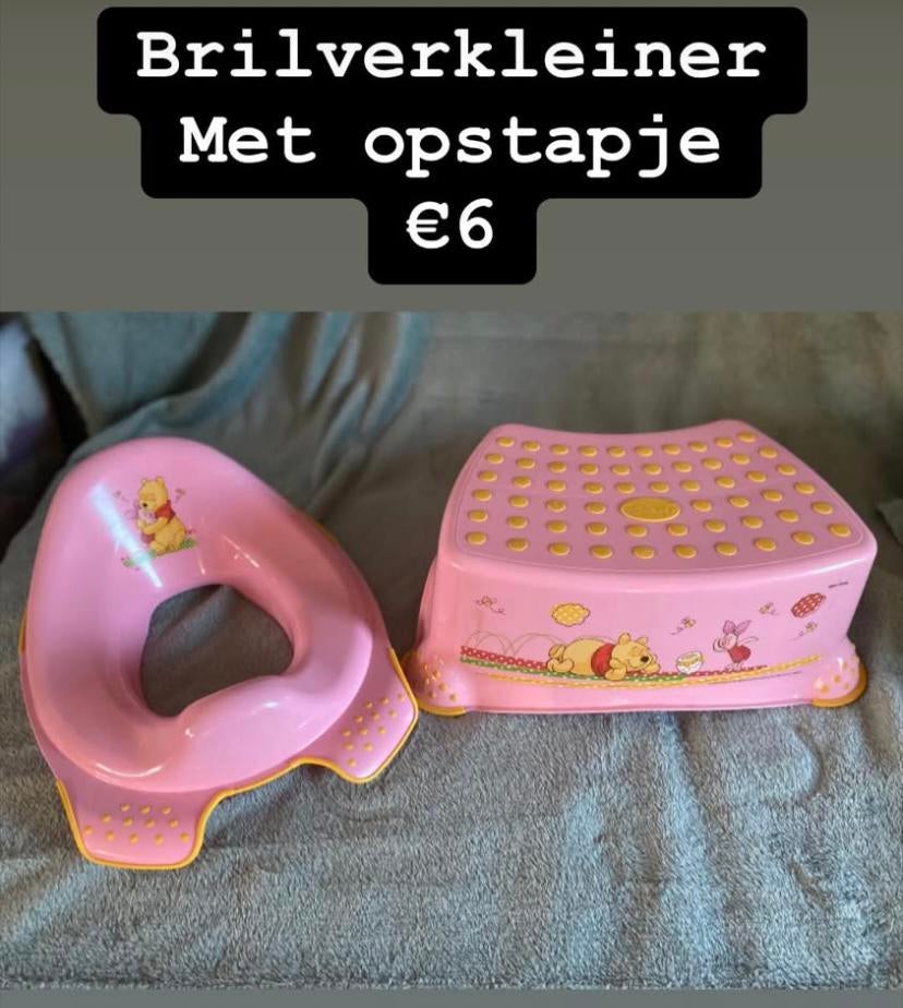 Wc verkleiner en opstapje Winnie De Pooh, Ophalen, Zo goed als nieuw