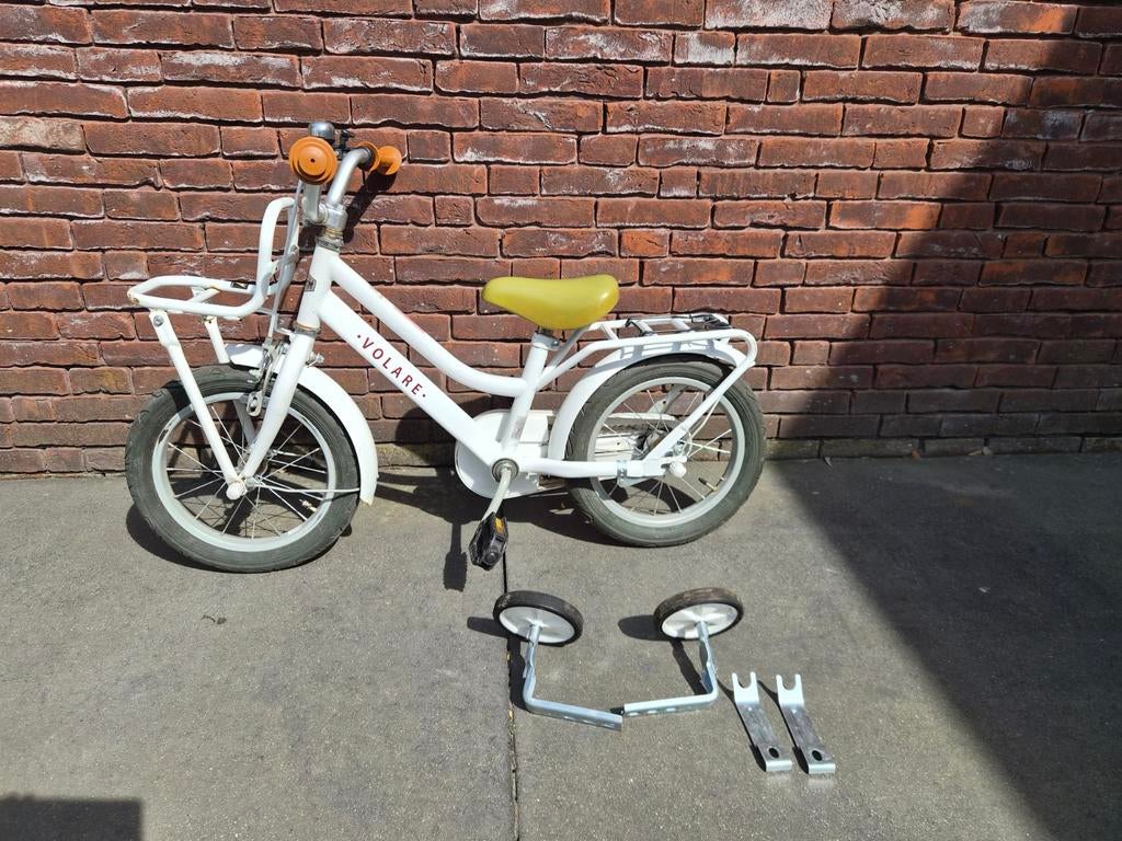 Fiets voor kleuter, ideaal om te leren, incl steunwieltjes, Ophalen, Terugtraprem, Gebruikt, 14 inch of minder