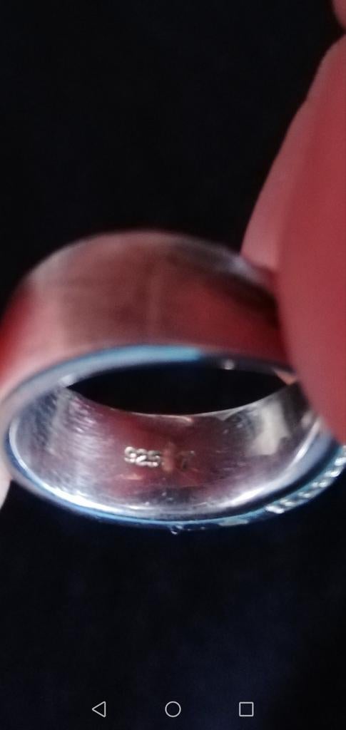 2 ZILVEREN DAMESRINGEN MET STEENTJES, Ophalen of Verzenden, Zilver, Zilver