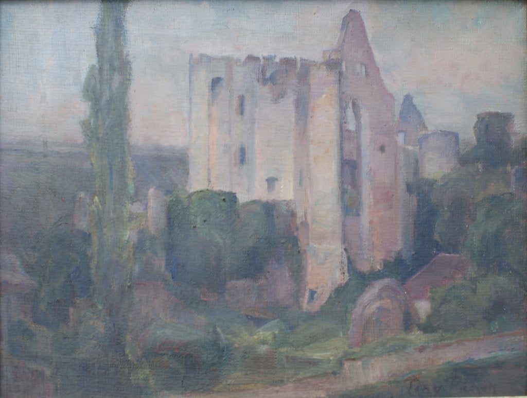 Tony Pichon (1891-1962): Ruine (O/D, 42 x 33 cm, Antiek en Kunst, Kunst | Schilderijen | Klassiek, Ophalen of Verzenden, Gesigneerd