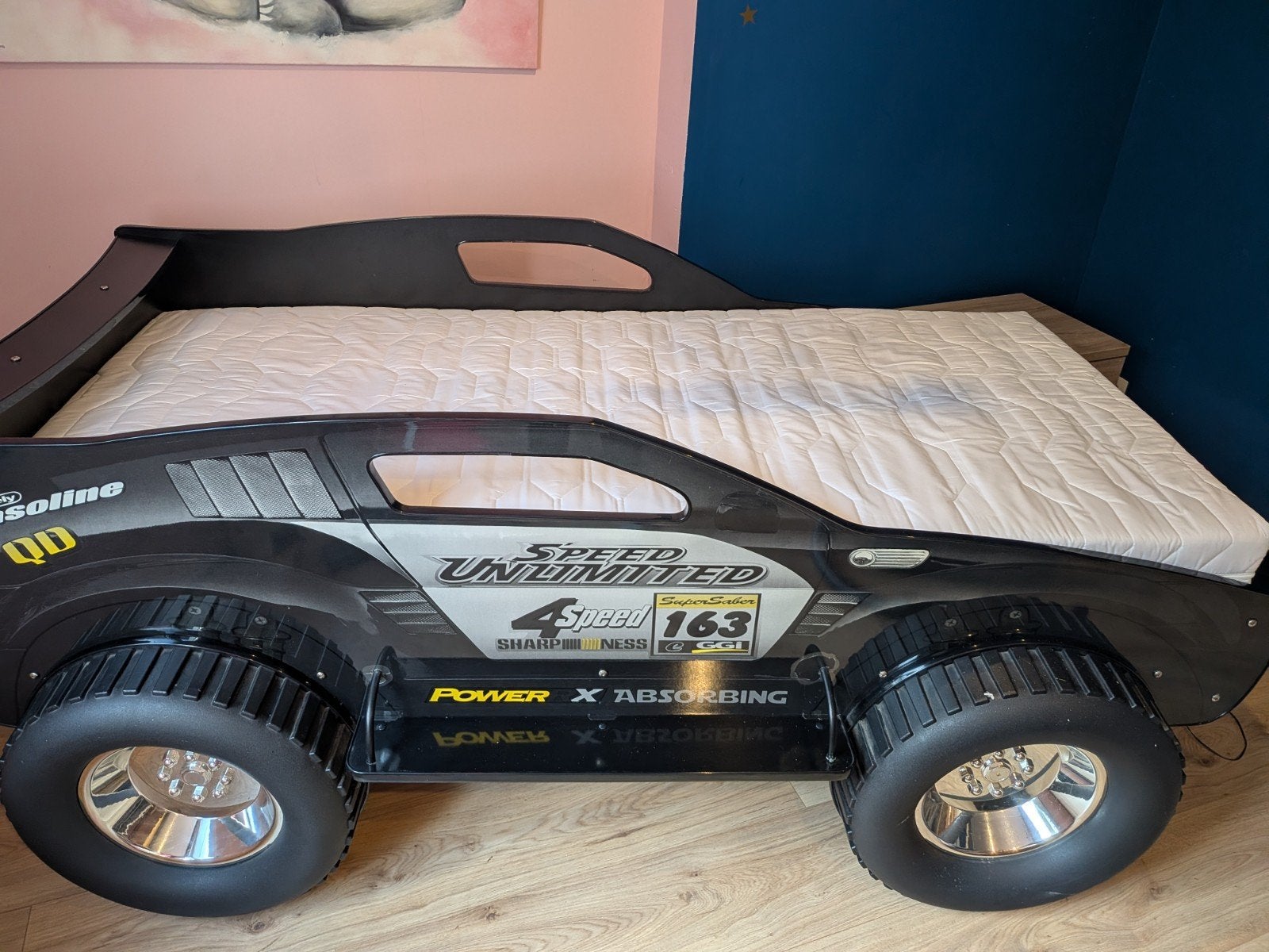 Auto bed Jeep eenpersoons, Ophalen, Gebruikt, 90 cm, Eenpersoons