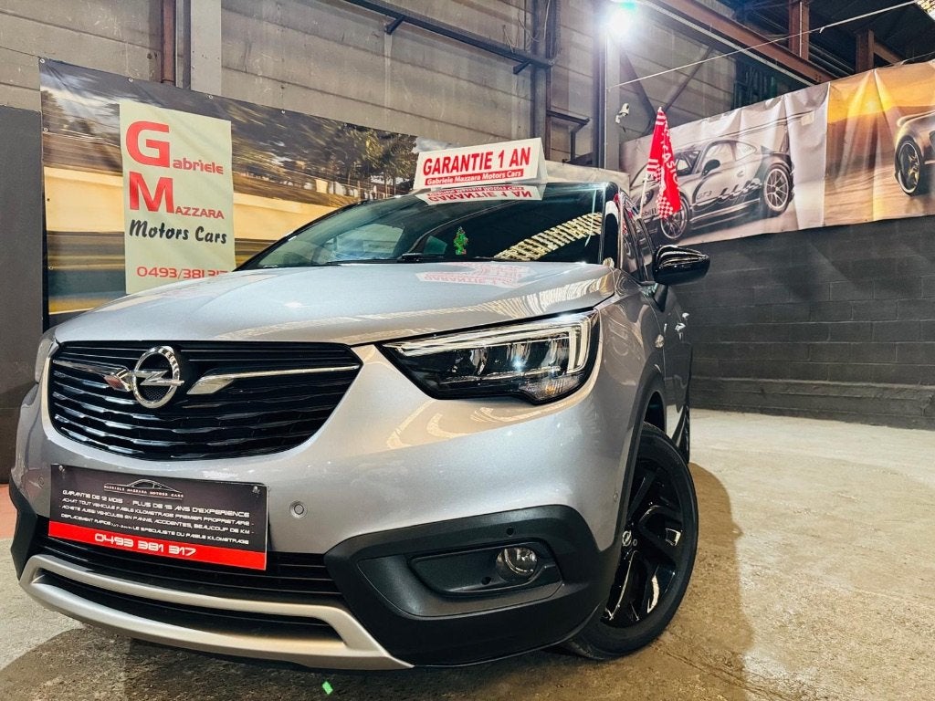 Opel Crossland X Crossland X 1.2 Turbo CarPlay Caméra, Autos, Opel, Cuir, Argent ou Gris, Achat, Euro 6