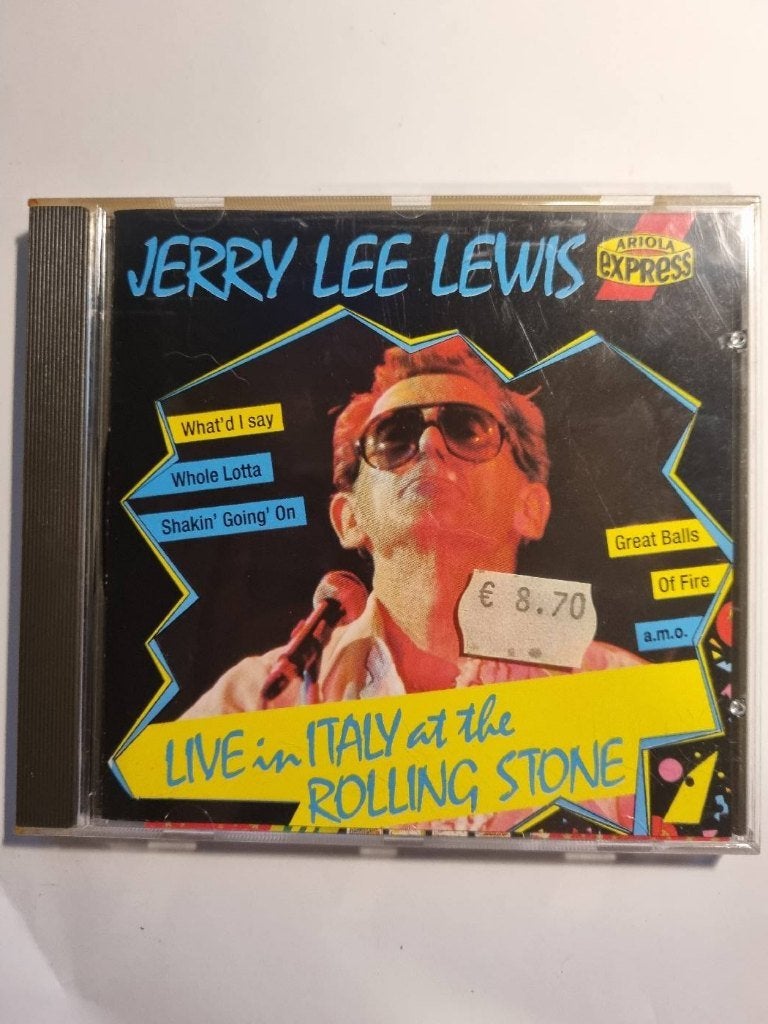 Jerry Lee Lewis - Live In Italy At The Rolling Stone, Cd's en Dvd's, Ophalen of Verzenden, Gebruikt