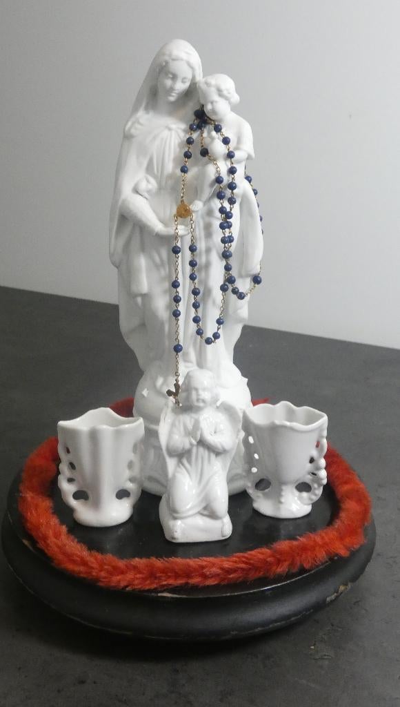 Antiek Maria beeld Frankrijk met toebehoren [9999], Ophalen of Verzenden