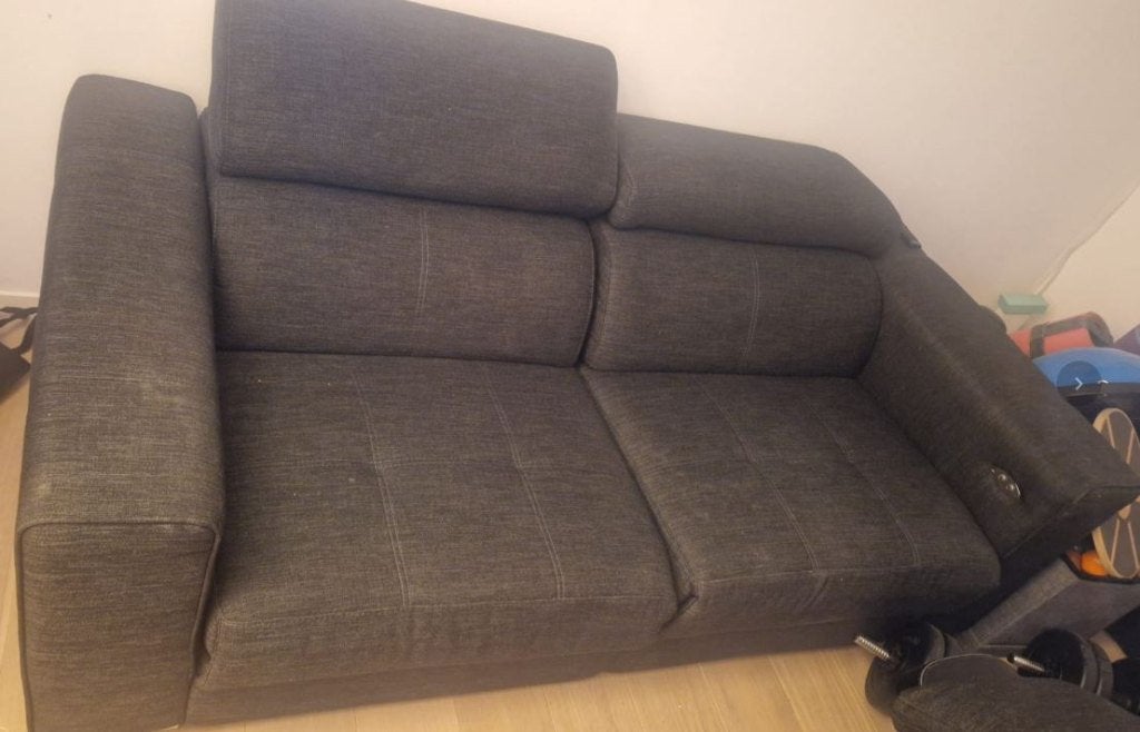 elektrische 2 zits zetel met relaxfunctie, Ophalen, Hout, 150 tot 200 cm, Tweepersoons