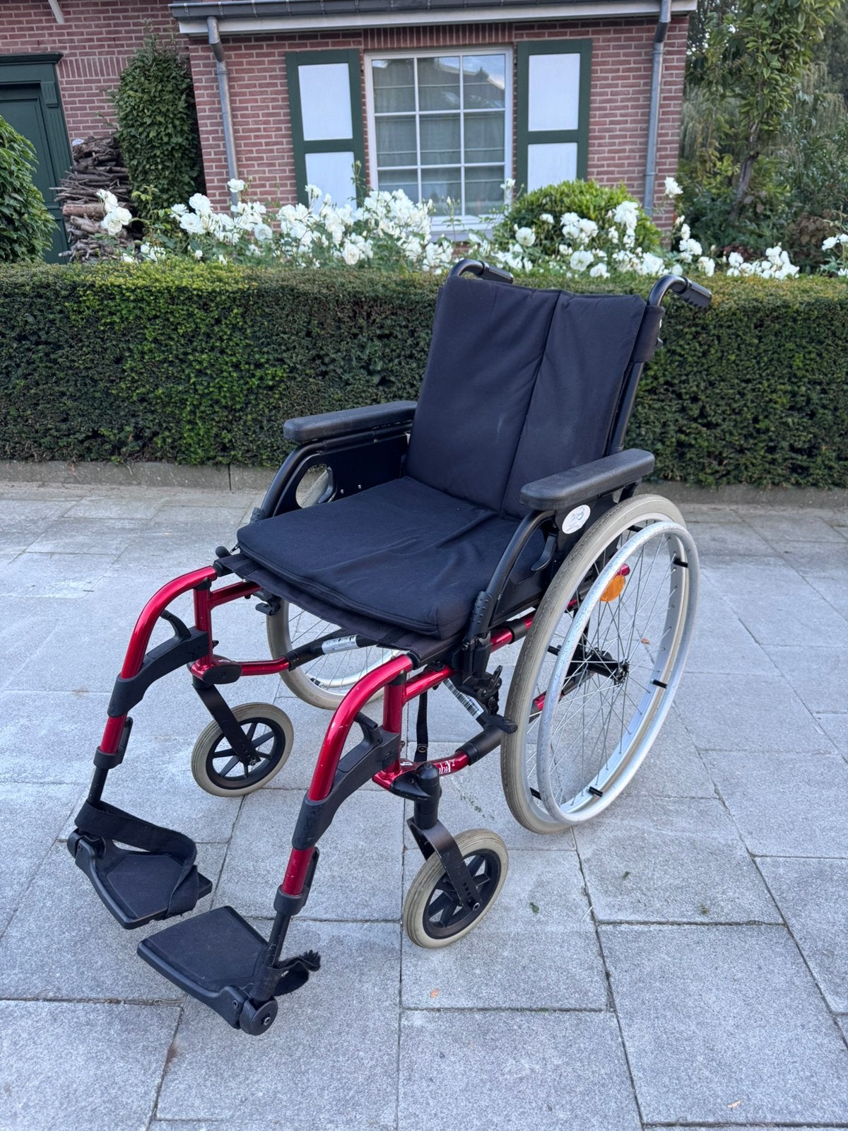 Rubi X2 opvouwbaar rolstoel inklapbaar met afneembaar banden, Diversen, Ophalen of Verzenden, Inklapbaar, Zo goed als nieuw, Handbewogen rolstoel