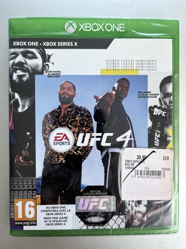 UFC 4 - XBOX ONE, Consoles de jeu & Jeux vidéo, Jeux | Xbox One, Enlèvement, Neuf, Un ordinateur