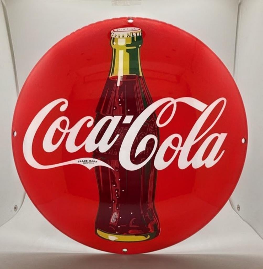 Emaille Coca Cola Verenigde staten., Ophalen of Verzenden