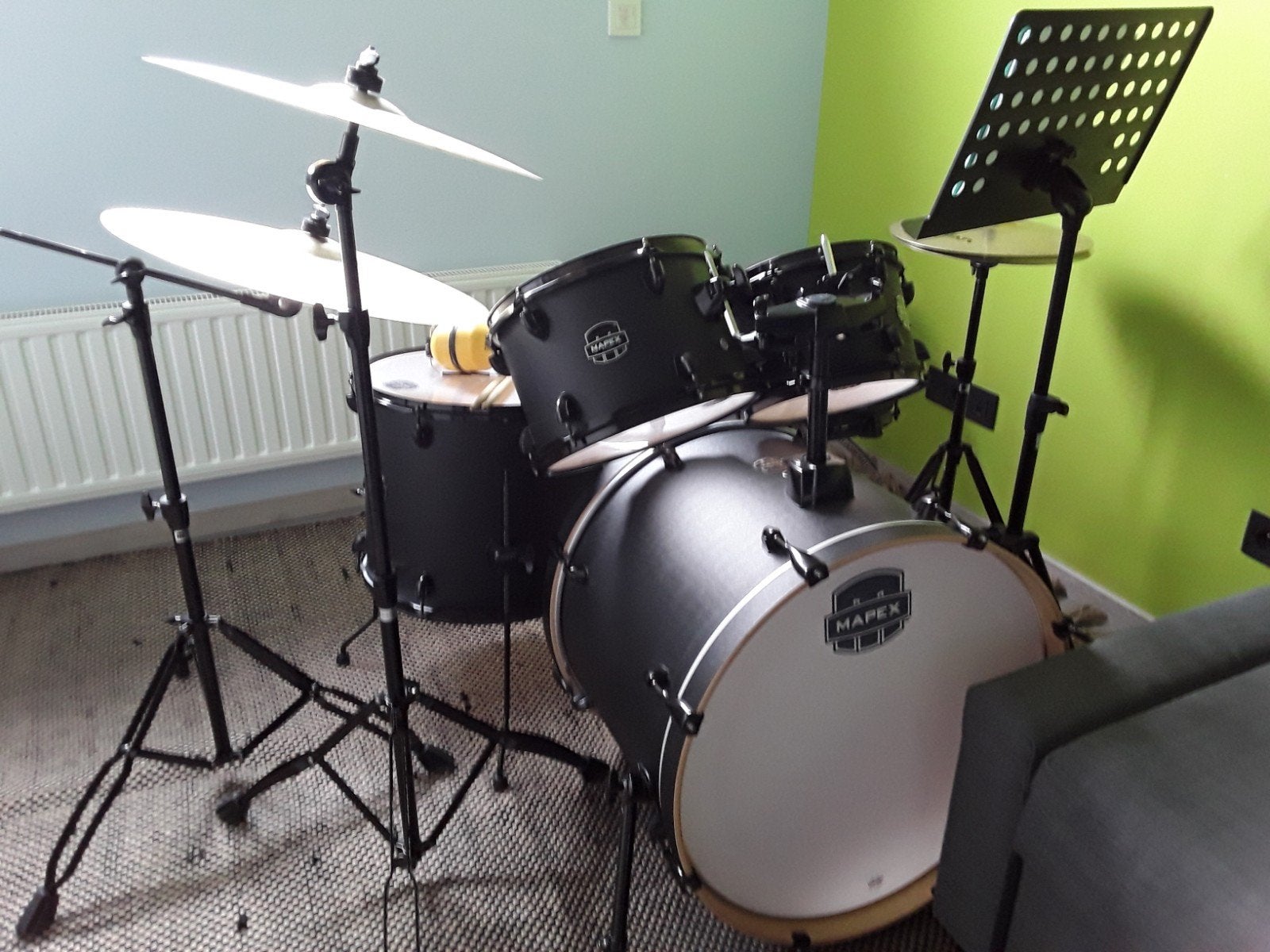 Mapex Storm kompleet Zildjian Z + kruk, Musique & Instruments, Batteries & Percussions, Enlèvement, Utilisé, Autres marques